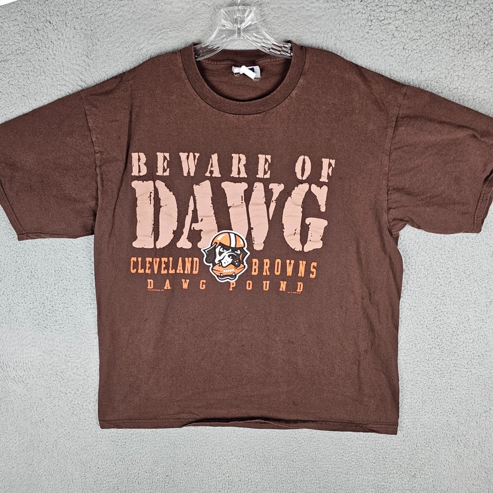 Cleveland Browns T-Shirt Mens XL Short Sleeve CSA NFL Football Y2K Vintage